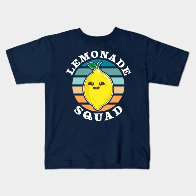 Lemonade Squad - Funny Lemonade Stand Summer Kids T-Shirt by OrangeMonkeyArt